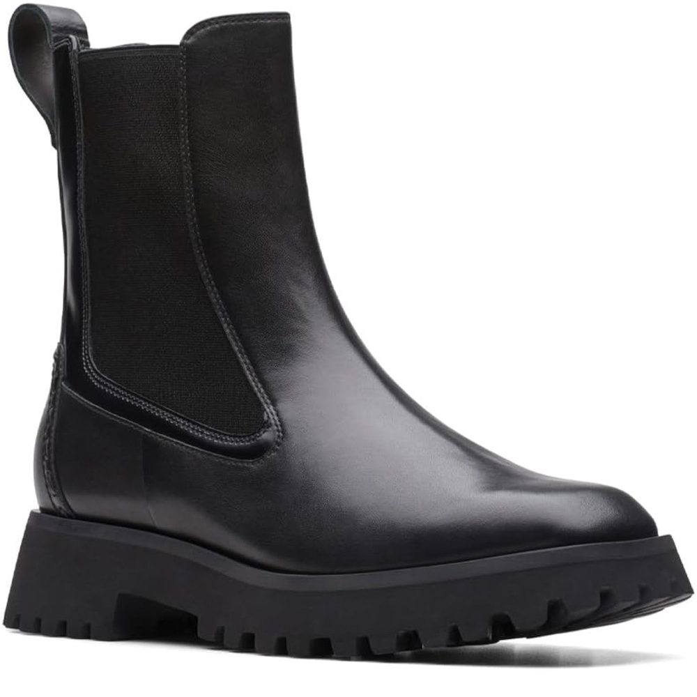 Clarks Black Ankle Booties NWOT